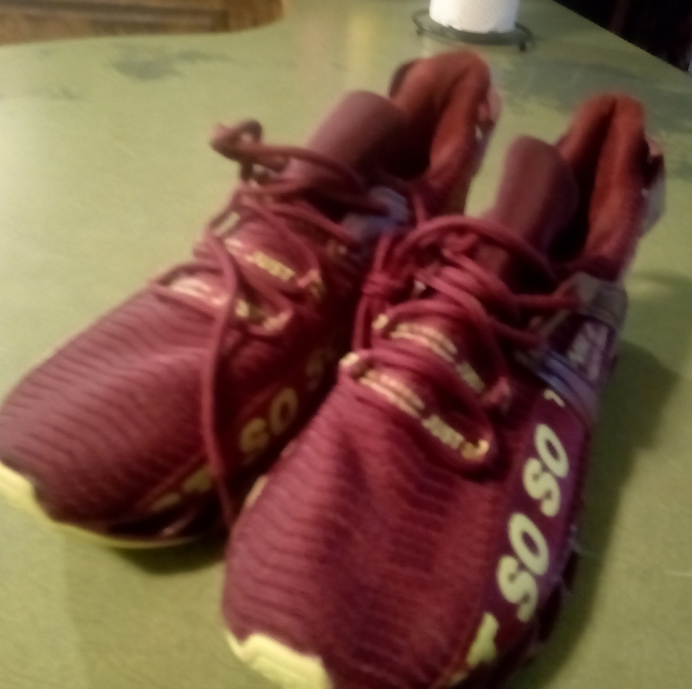 Women's Maroon Athletic Shoes